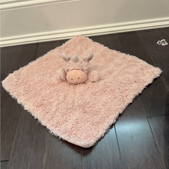 Elegant Baby Infant Toddler Baby Plush Pink Unicorn Security Blanket Lovey - Picture 1 of 4